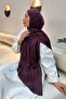 Shine Desen Ayrobin Floral Jacquard Shawl Plum - 4