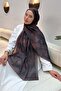 Batik Pattern Soft Shawl Dark Brown