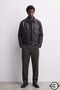 Zra model boxy fit old money culture four seasons trend men's leather jacket coat - 4