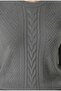 Anthracite Hair Knit Patterned Women's Sweater - 3