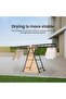2026 New Foldable Drying Rack, 3-Layer Clothes Dryer 170, Large Clothes Drying Rack with Wheels - 7