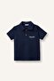 Regular Fit Embroidered Jacquard Short Sleeve Polo T-Shirt for Baby Boy H3744A526Sm