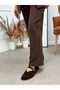 Brown Genuine Leather (Roger) V-Cut Women's Shoes - 9