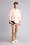 Regular Fit Polo Collar Cotton Linen Long Sleeve Shirt H3637Ax26Sp - 2