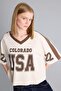 100% Cotton Oversized V-Neck Short Sleeve T-Shirt H6665Ax26Sm - 4