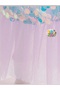 Mermaid Sequined Sequin Fish Dress Costume Light Pink Babbble Hair Set - 6