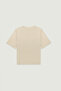Light Beige Women's T-Shirt with Collar Pockets - 3