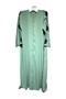 Mint green open abaya - 2