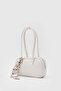 Beau Scarf Detailed Baguette Bag Cream - 2
