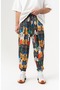 Cat Society Pleated Shalwar with Elastic Waist and Cuffs