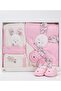 100% Cotton 4-Piece Rabbit Baby Bathrobe Set – Hooded, Boxed Gift, 0-1 Year Old Newborn - 2