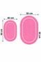 Terra 4-Piece Bathroom Set – 2 Oval Mats & 2 Oval Baskets, Natural Rope Weave, Handmade - Premium - 5