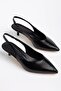 Hco Short Mini Heeled Open Back Women's Shoes - 2