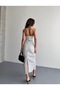 Halter Neck Dress with Slit at the Back - 4