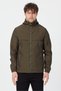 Men's Khaki Hooded Thin Seasonal Lined Windbreaker Zippered Casual Sports Jacket - 3