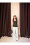 Women's Chest-Collar Thick Strap Blouse - 3