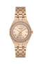 Milano Women's Rose Gold Metal Cord Stone Wristwatch 2 Years Warranty - 2