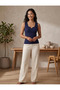 Open Hem Square Neck Thick Strap Blouse Soft Textured Ribbed Undershirt - 3