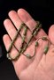 Ideal Size Flowing Green Tones Crimped Amber Prayer Beads - 2