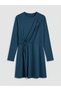 Petrol Crew Neck Women's Hijab Swimsuit Set - 6