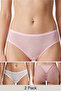 Women's Mesh Lace Hipster 2pc Panty - 3