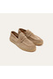 Men's Mink Color Leather Espadrille Shoes