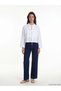 Ekru embroidered poplin women's shirt from gulis clothing - 5