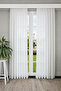 Bamboo Medium Weight 1/3Ly Pleated No-Iron Tulle Curtain |   Simple and Quality Weaving