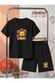 Lion Puppy Printed Top and Shorts/T-Shirt Summer Children's Two-Piece Set