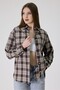 Women's Brown Plaid Shirt Regular Fit Lumberjack Shirt - 3