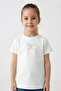 Girl's Thin Bow Embroidered Cotton T-Shirt