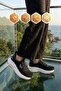 Black and White Mesh Lightweight Flexible Memory Sole Unisex Sports Shoes Flexnova g