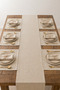13 Piece 6-Person Cotton Linen Tableware Set Runner, American Service, Serving Napkin Dowry Tableware Set - 7