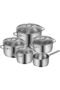 Provence Plus 5-Piece Induction Saucepan Set with Glass Lid