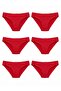 6-Pack Tutku Women's Bikini Panties with Bow and Thin Waistband