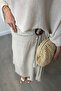 Special Imported Series Elastic Waist 100% Linen Skirt - Beige - 6
