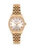 Milano Women's Rose Gold Silver Metal Cord Stone Dial Wristwatch 2 Years Warranty - 2