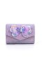 - Sparkly Butterfly Flap Wallet – Glitter Mini Purse - Lavender, Blue, Pink