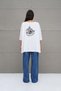 White Asymmetrical Oversize T-Shirt 18037 - 7