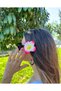 Tropical Red Plumeria Flower Hair Clip (Set of Two) - 2