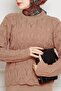 Lace Embroidered Gilet Knitwear Set-Milk Coffee - 4
