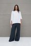 White Asymmetrical Oversize T-Shirt 18043 - 3
