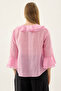 Buttoned Front Ruffled Blouse - 4