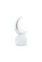 Silver Crescent Decor with White Base from Malath - 3