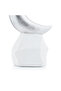 Silver Crescent Decor with White Base from Malath - 2
