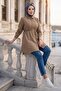تونيك بجيوب مربوطة من فرو المنك HM2911 - 2