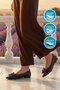 Brown Light Comfortsole Sole Women's Ballerinas 351092 Z - 2