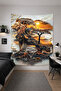 Modern Pattern Fabric Wall Covering Aesthetic Bedroom Decor Washable Quality Easy to Install Stylish - 2