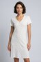 Women's Ribbed Nightgown with Transfer Design 5827 Light Pink Color - 2