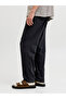 Black Solid Drawstring Joggers - 3